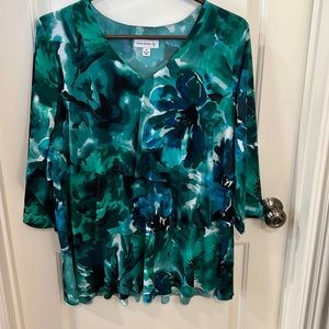 This is a Susan Graver design, three tier ruffle blouse